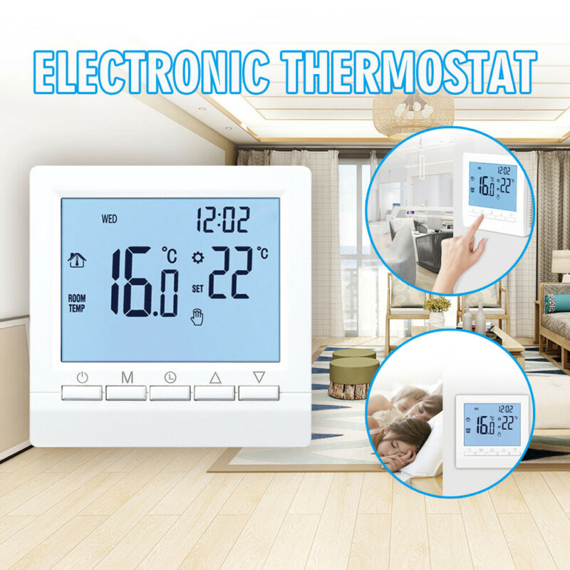 Smart Thermostat Temperature Controller Water Electric Warm Floor Heating Home