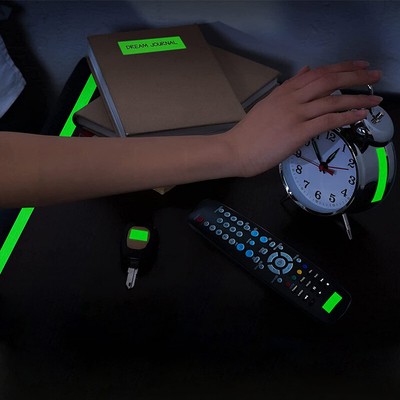 2x Glow-In-Dark Luminous Tape Adhesive Strip Floor Fluorescent Roll Vinyl 10FT