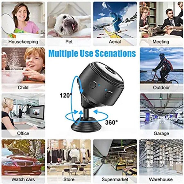Mini Wireless 1080P Camera Wifi IP Home Security HD Night Vision Cam New - Image 13