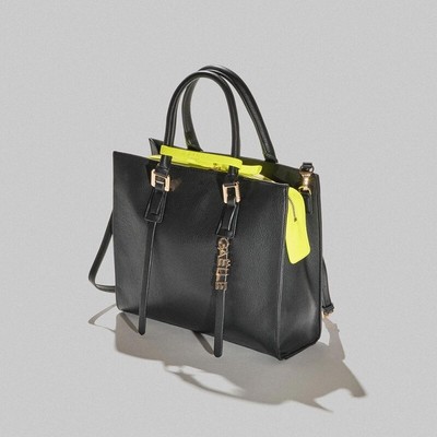 Shopper Woman GAELLE Paris GBADP4112 Сумка из искусственной кожи Черный Желтый Fluo E2023