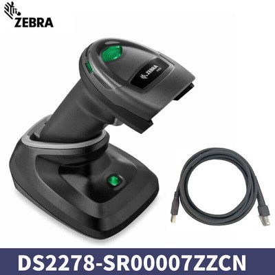 Zebra DS2278-SR00007ZZCN Wireless 2D/1D Barcode Scanner Includes USB Cradle kit