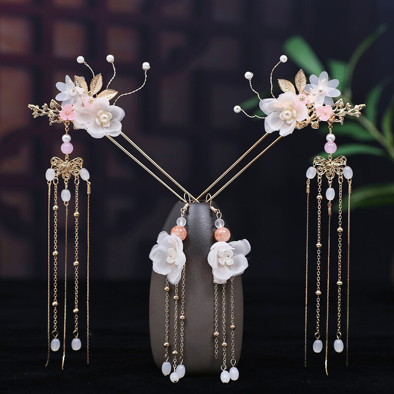 ★VVV ★ BEADED CHAIN STRAP HAIR PIN ☆VVV ☆ BEADED CHAIN STRAP HAIR PIN (VVV/ヘアアクセサリー