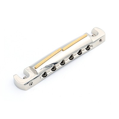 FABER vintage compensated Wraparound bidge, tone bar, alu, Nickel gloss