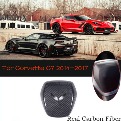 Real Carbon Fiber Steering Wheel Cover For Corvette C7 2014-2019 1PC