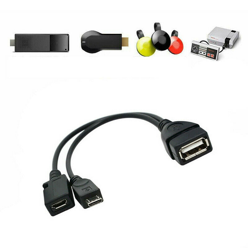 USB 4K Micro Port OTG Power Cable Adapter for Fire TV Stick Amazon Firestick -t