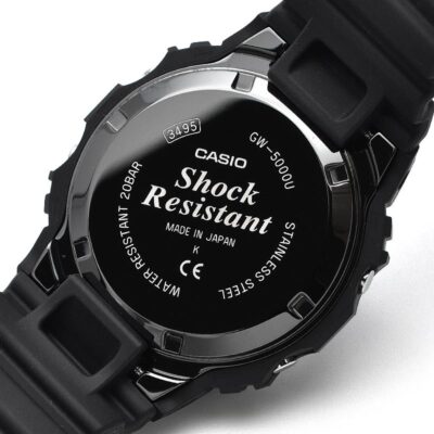 Pre-owned Casio G-shock Gw-5000u-1jf Dlc Tough Solar Radio Multiband 6 Watch Gw-5000u-1