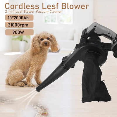 900W Battery Powered 2-In-1 Small Leaf Blower&Vacuum Cleaner