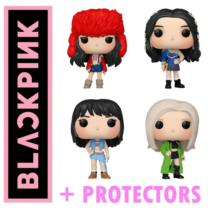 BlackPink Funko Pop Set of 4 JENNIE JISOO LISA ROSE *NEW