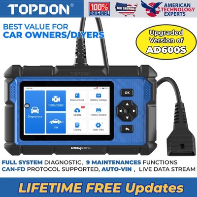 2025 TOPDON Phoenix LITE 3 Car OBD2 Scanner All system Diagnostic Tool AD600 PRO