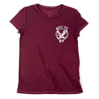 American Eagle Womens Favorite Tee Red Small Petite