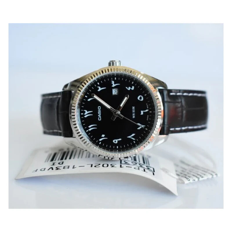 Pre-owned Casio Ltp-1302l-1b3vdf Arabic Numbers Dial Watch For Women