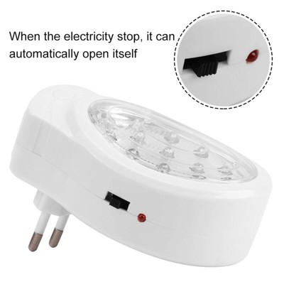 Emergency Home Light Automatic Power Failure Lamp US Plug 8000 Hours Bright