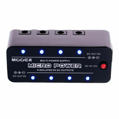 Mooer Micro Power Power Supply 8 Isolated Electric Guitar Effect Pedal + 9 Lines