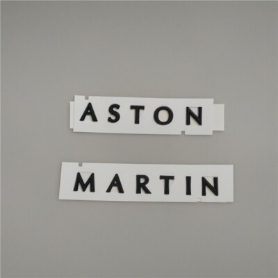 For Aston Martin DBX Script Badge Rear  Emblem Glossy Black MY83-001B40-CA(1PCS)