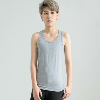 Les Breast Chest Binder Tomboy FTM Flat Buckle Vest Tank Top Cami Undershirt Tee