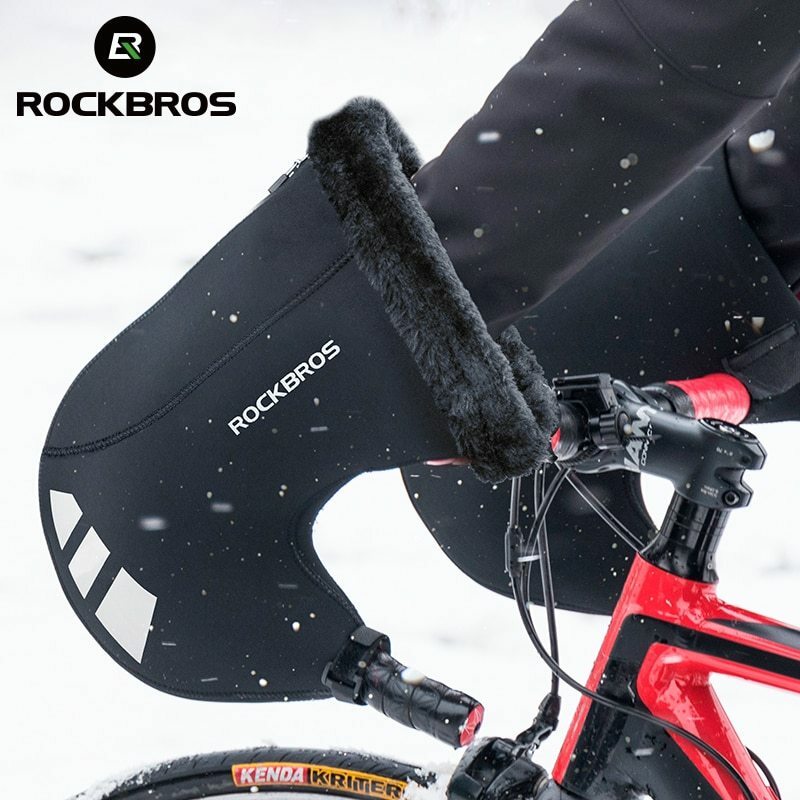 ROCKBROS Winter Bicycle Handlebar Gloves Road Bike Cycling Warm Bar Mittens NEW