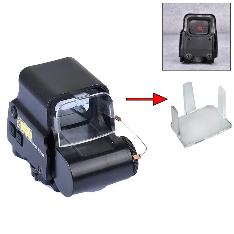Tactical Scope Protector Holosight Cover Red Green Dot Sight Lens Protective