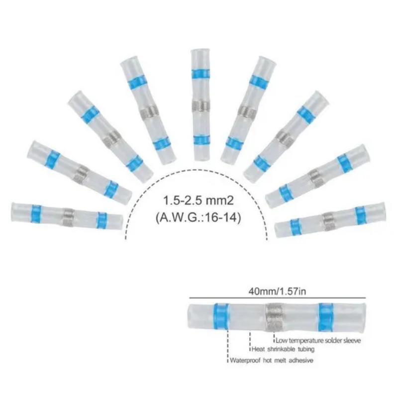 340/240PCS Solder Stick Waterproof Seal Sleeve Heat Shrink Butt Wire Connectors