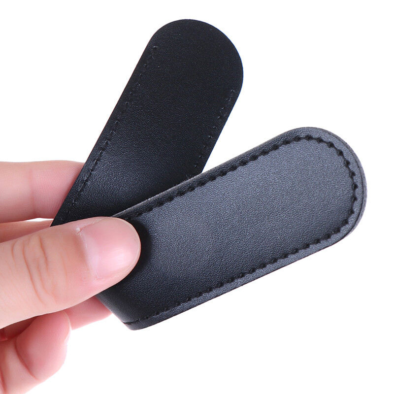 Leather Handcrafted Single Pen Pencil Bag Holder Storage Sleeve Pouch Bl hST-AM
