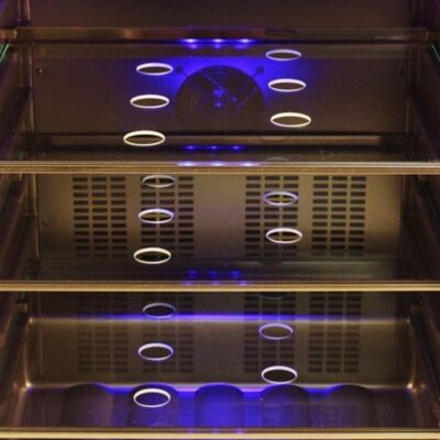 Compact 184 Can Built-In Beverage Center, Stainless Steel Commercial Size Fridge