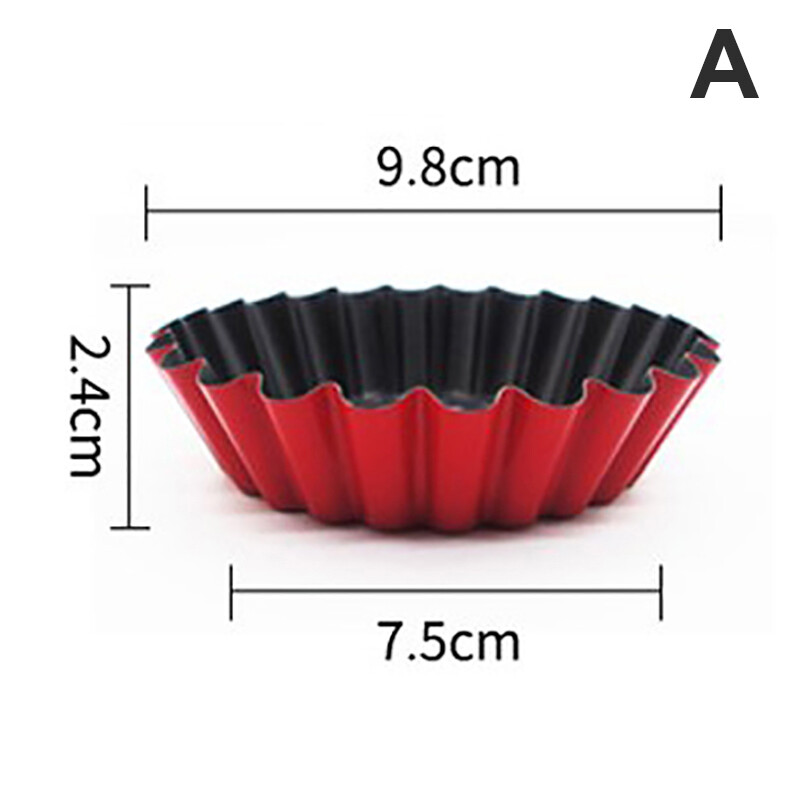 Egg Tart Molds Carbon steel Lace Egg Tart Mold Reusable Tartlet Moulds