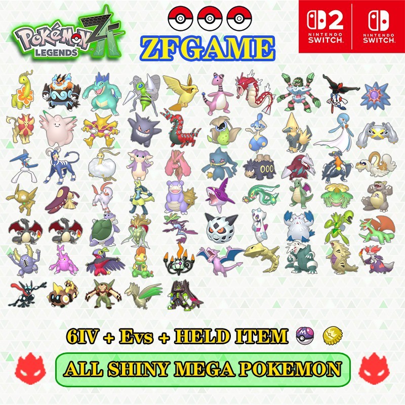 ✨CHOOSE ANY 6IV SHINY MEGA POKEMON🚀POKEMON LEGENDS ZA✨FAST TRADE⚡