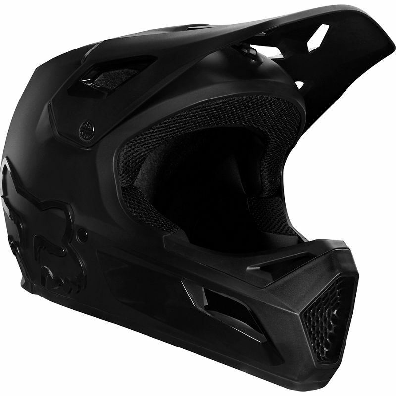 Fox Rampage Kinder Fullface MTB Fahrrad Helm DIRT BMX DH schwarz YL (51-52cm)