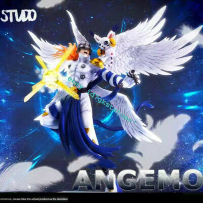 EVO Studio Digimon Angemon Resin Model Painted Statue Led Light Pre-order H29cm