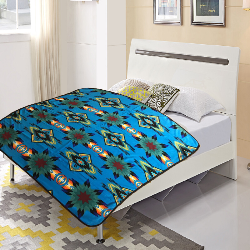 wholesale western fleece blanket native design