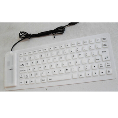 Wired Keyboard Foldable Silicone USB Flexible Waterproof with Numeric For PC