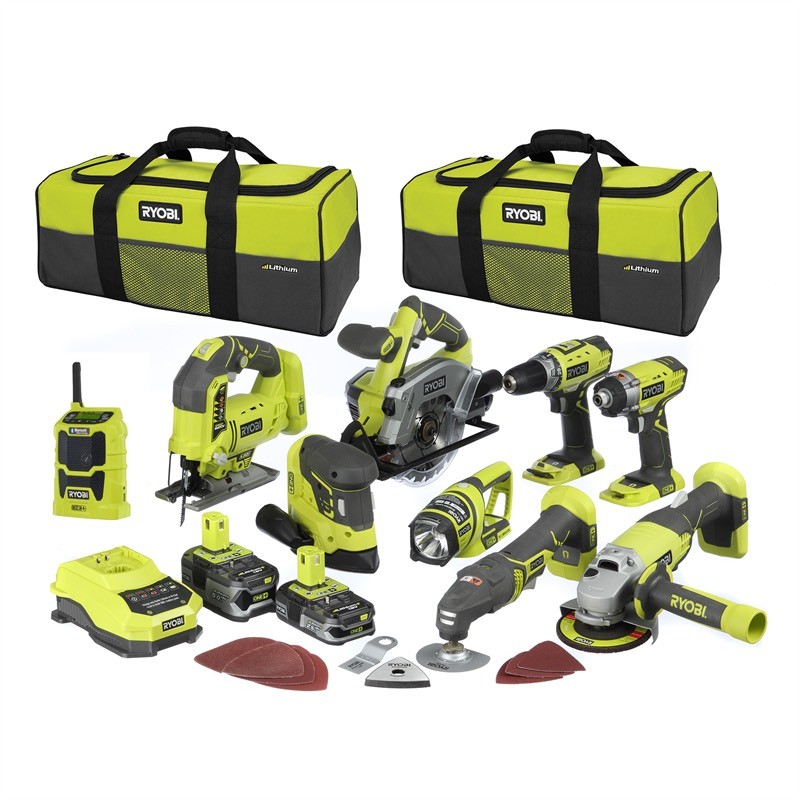 New RYOBI ONE+ 18V 9 Piece tool combo Kit in Grays, Essex Gumtree