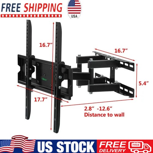 Full Motion Articulating TV Wall Mount Bracket w/180&deg;swivel
