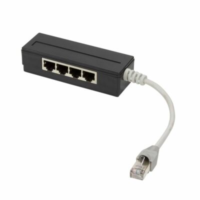 LogiLink RJ45 5-fach Splitter 5 Port Netzwerk Splitter geschirmt CAT ISDN LAN