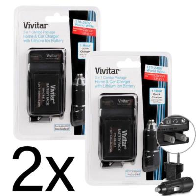 2x Canon EOS M3 M6 Mirrorless Camera Replacement LP-E17 LC E17 Battery Charger