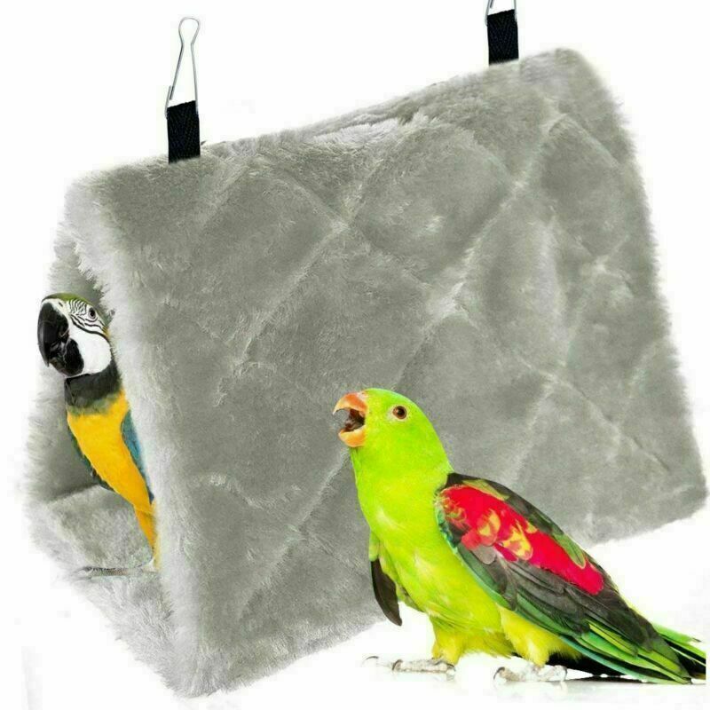Bird Sleep Cotton Nest Cage Winter Pet Hammock Hang Cave Bed Parrot Warm Tent US
