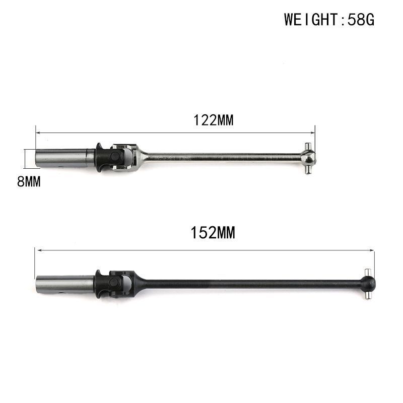1Pair For Kyosho USA-1 MAD FOXX RC Car Steel Drive Shafts Upgrade Parts