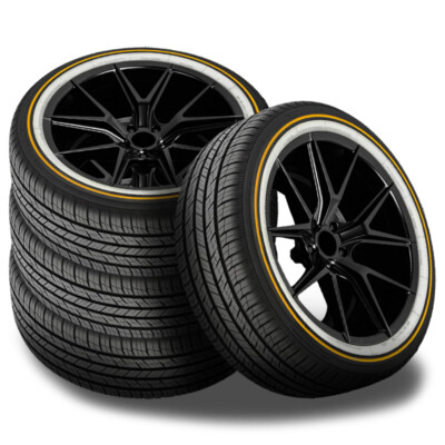 4 Vogue Tyres Custom Built Radial SCT2 285/45R22 114H Gold/White Sidewall 460AA