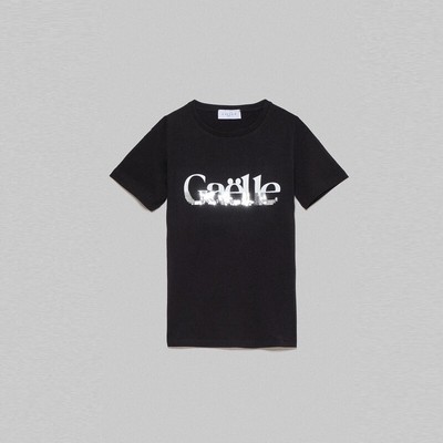 

Женская футболка GAELLE Paris GBDP17010 черная с пайетками E2023, Black