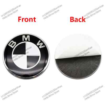 4Pcs 56 60 65 70mm Suitable for BMW Car Wheel Hub Center Cap Aluminum Sticker
