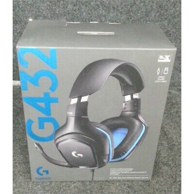 Logitech G432 7.1 Surround Sound Wired Gaming Headset for PC PS4 XBox One Switch