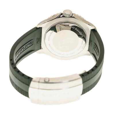 Pre-owned Breitling Superocean Automatic Chronometer Green Dial Men's Watch A17376a31l1s1