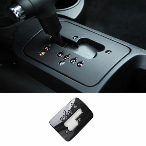ABS Carbon Fiber Central Console Gear Shift Cover Trim For VW