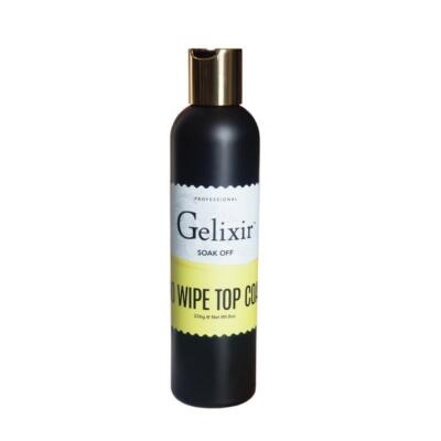 Gelixir No-wipe Top Coat Gel Refill 8 oz - Best Shiny Top Coat 