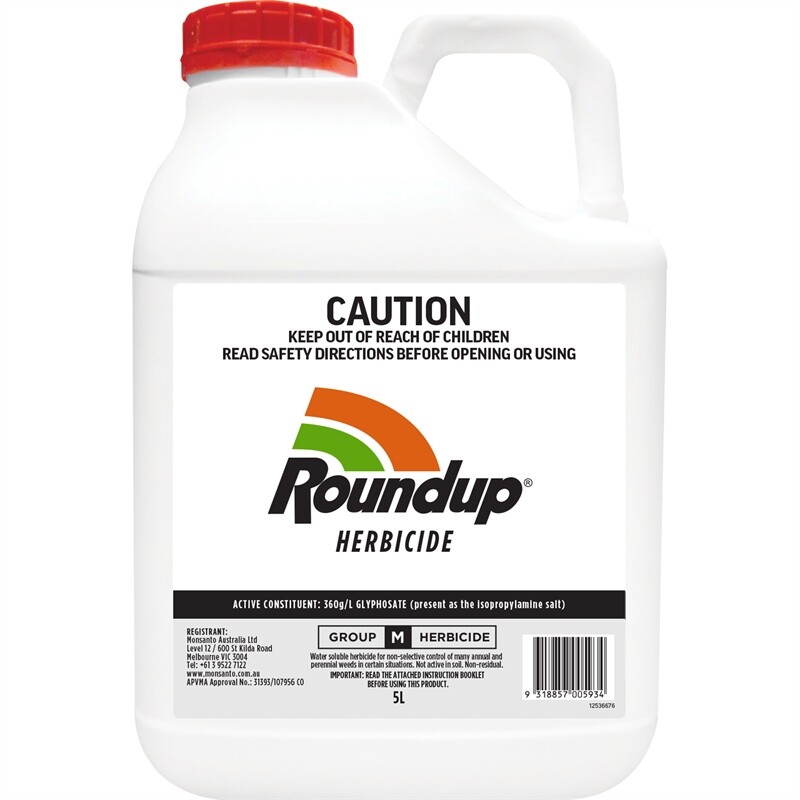 Roundup 5L Herbicide Liquid Concentrate Weedkiller eBay