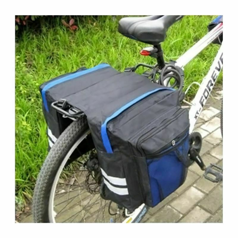 bicicletta con borse laterali