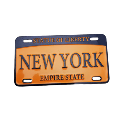 New York City Refrigerator Magnet Souvenir Travel Tourist License Plate NYC Gift