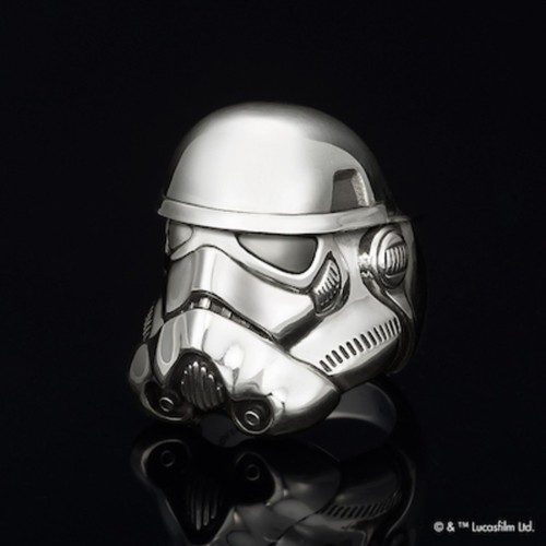 Pre-owned U-treasure Star Wars Storm Trooper Head Ring Silver Rdsw-107 From Japan