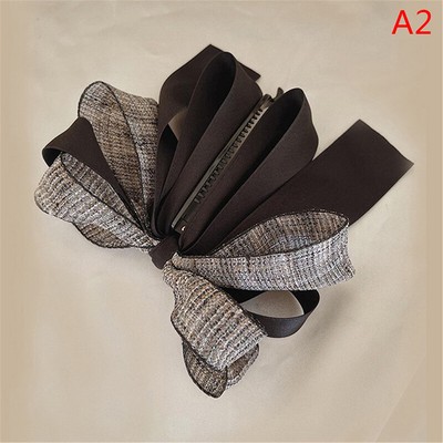 Ribbon Bow Banana Clip Cute Pearl Hair Pins Barrette Women Hair-y