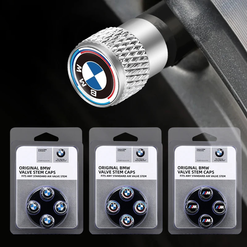 Tappi Valvola BMW M Alluminio Coperture Pneumatici Tappi Ruota Auto E46 E90
