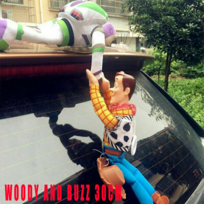 Toy Story Sherif Woody Buzz Lightyear Car Dolls Outside Hang Toy Car Decoration